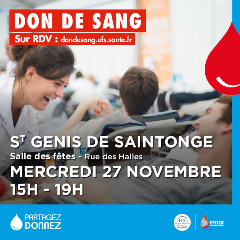 Don du sang – Mercredi 27 novembre